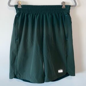 REI Hunter Green Athletic Hiking Shorts